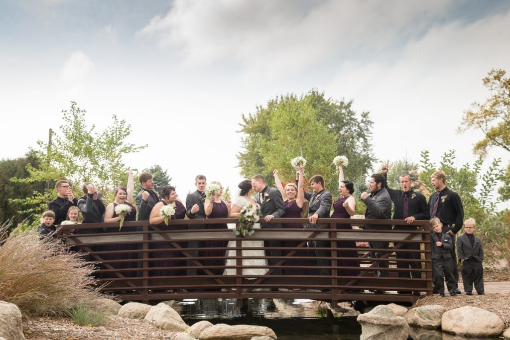Wedding Party on a Bridge