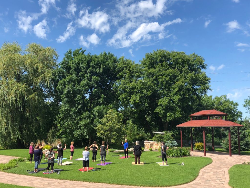 Yoga in the Legacy Gardens